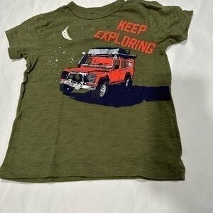 Crewcuts “Keep Exploring” Red Jeep Graphic Size 3